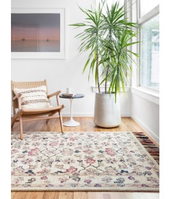 Loloi Elka ELK-02 IVORY / MULTI Area Rug 18 in. X 18 in. Sample