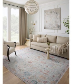 Loloi Elysium ELY-01 Pebble / Multi Area Rug 3 ft. 0 in. X 3 ft. 0 in. Round