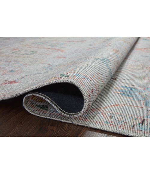 Loloi Elysium Area Rug Loloi II Elysium Collection Pebble / Multi 3'-0" X 3'-0" Round Accent Rug