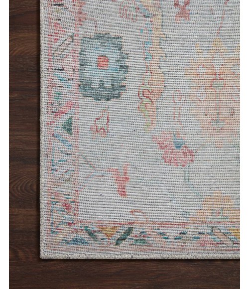Loloi Elysium Area Rug Loloi II Elysium Collection Pebble / Multi 3'-0" X 3'-0" Round Accent Rug