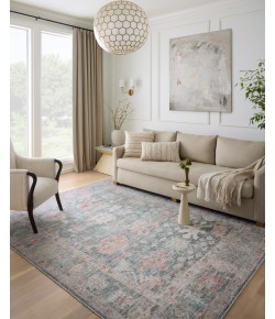 Loloi Elysium ELY-02 Graphite / Multi Area Rug 3 ft. 0 in. X 3 ft. 0 in. Round