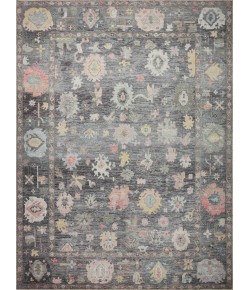 Loloi Elysium ELY-03 Charcoal / Multi Area Rug 3 ft. 0 in. X 3 ft. 0 in. Round