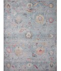 Loloi II Elysium Collection Denim / Multi 3'-0" X 3'-0" Round Accent Rug