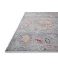 Loloi II Elysium Collection Denim / Multi 3'-0" X 3'-0" Round Accent Rug