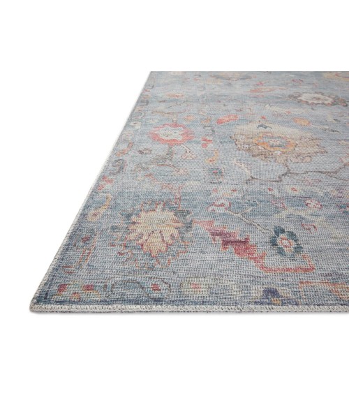 Loloi II Elysium Collection Denim / Multi 3'-0" X 3'-0" Round Accent Rug