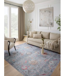 Loloi Elysium ELY-04 Denim / Multi Area Rug 3 ft. 0 in. X 3 ft. 0 in. Round