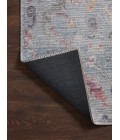 Loloi II Elysium Collection Denim / Multi 3'-0" X 3'-0" Round Accent Rug