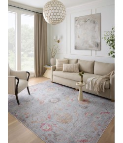 Loloi Elysium ELY-04 Silver / Multi Area Rug 3 ft. 0 in. X 3 ft. 0 in. Round