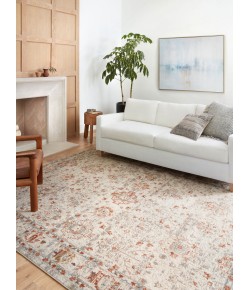 Loloi Estelle EST-01 IVORY / RUST Area Rug 2 ft. 7 in. X 10 ft. 0 in. Rectangle