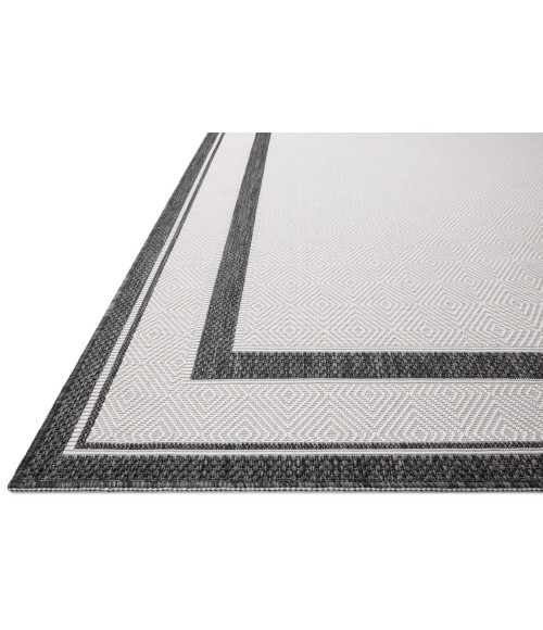 Loloi Easton Onyx / Ivory ESN-11 7ft.-10in. X 10ft. Rect. Rug