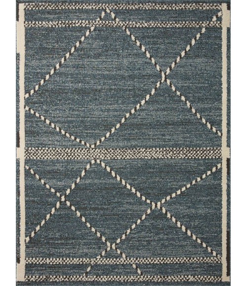 Loloi II Fabian Denim / Charcoal 2'-7" x 12'-0" Runner Rug