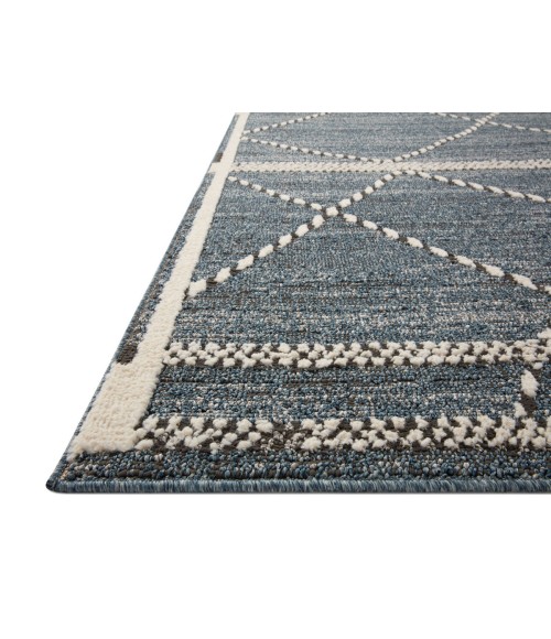 Loloi II Fabian Denim / Charcoal 2'-7" x 12'-0" Runner Rug