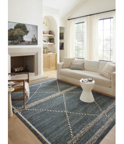 Loloi Fabian FAB-01 Denim / Charcoal Area Rug 2 ft. 7 in. X 12 ft. 0 in. Rectangle