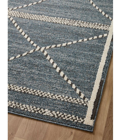 Loloi II Fabian Denim / Charcoal 2'-7" x 12'-0" Runner Rug