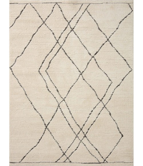 Loloi Fabian Area Rug Loloi II Fabian Ivory / Charcoal 2'-7" x 7'-6" Runner Rug