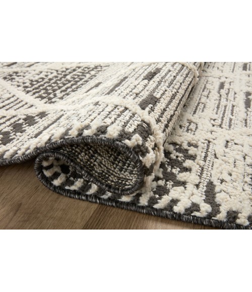 Loloi Fabian Area Rug Loloi II Fabian Charcoal / Ivory 9'-2" x 13' Area Rug