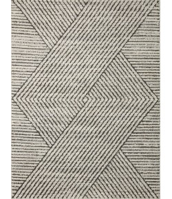 Loloi Fabian FAB-06 Charcoal / Ivory Area Rug 18 in. X 18 in. Sample