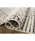 Loloi Fabian Area Rug Loloi II Fabian Charcoal / Ivory 18" x 18" Sample Rug