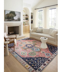Loloi Fiona Rust / Navy B20331 7 ft. 6 in. X 9 ft. 6 in. Rectangle Rug