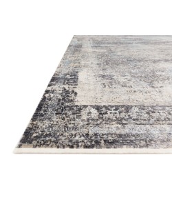 Loloi Franca FRN-03 black / SKY Area Rug 9 ft. 6 in. X 13 ft. Rectangle