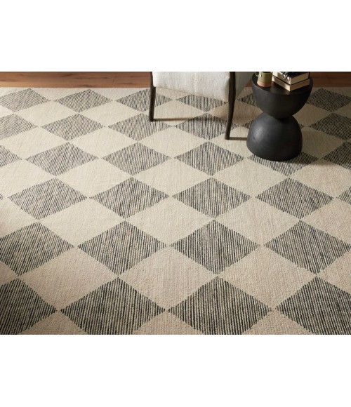 Chris Loves Julia x Loloi Francis Beige / Charcoal FRA-01 9 ft. 3 in. X 13 ft. Rectangle Rug