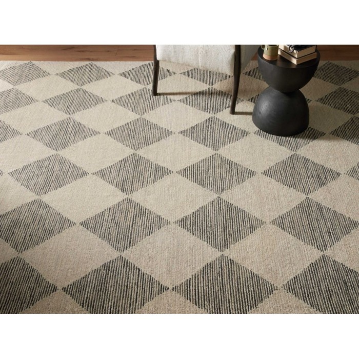Chris Loves Julia x Loloi Francis Beige / Charcoal FRA-01 11 ft. 6 in. X 15 ft. Rectangle Rug