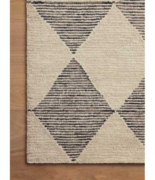 Chris Loves Julia x Loloi Francis Beige / Charcoal FRA-01 9 ft. 3 in. X 13 ft. Rectangle Rug