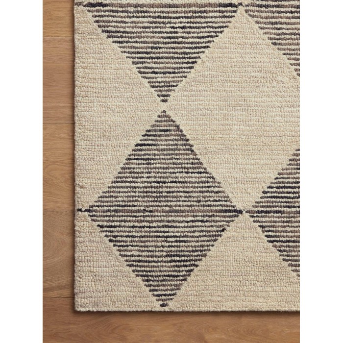 Chris Loves Julia x Loloi Francis Beige / Charcoal FRA-01 11 ft. 6 in. X 15 ft. Rectangle Rug