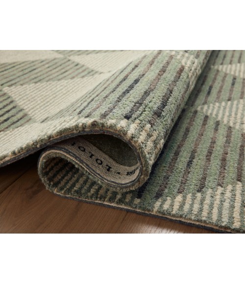 Chris Loves Julia x Loloi Francis Spa / Granite FRA-01 5 ft. X 7 ft. 6 in. Rectangle Rug