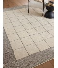 Chris Loves Julia x Loloi Francis Cream / Black FRA-02 3 ft. 6 in. X 5 ft. 6 in. Rectangle Rug