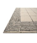 Chris Loves Julia x Loloi Francis Cream / Black FRA-02 3 ft. 6 in. X 5 ft. 6 in. Rectangle Rug