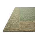 Chris Loves Julia x Loloi Francis Green / Natural FRA-02 3 ft. 6 in. X 5 ft. 6 in. Rectangle Rug