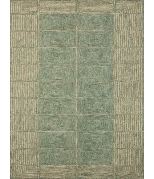 Chris Loves Julia x Loloi Francis Green / Natural FRA-02 3 ft. 6 in. X 5 ft. 6 in. Rectangle Rug