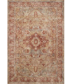 Loloi Gaia GAA-01 Gold / Brick Area Rug 5 ft. X 7 ft. 8 in. Rectangle