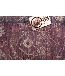 Loloi Giada GIA-02 Grape / Multi Area Rug 3 ft. 2 in. X 3 ft. 2 in. Round