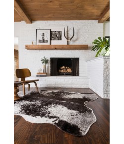 Loloi Grand Canyon GC-03 IVORY / black Area Rug 6 ft. 2 in. X 8 ft. Rectangle