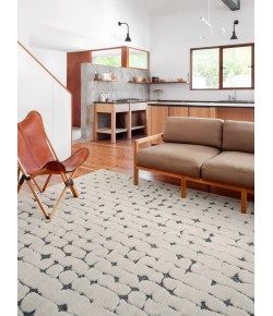 Loloi Hagen HAG-04 White / Navy Area Rug 2 ft. 7 in. X 10 ft. 10 in. Rectangle