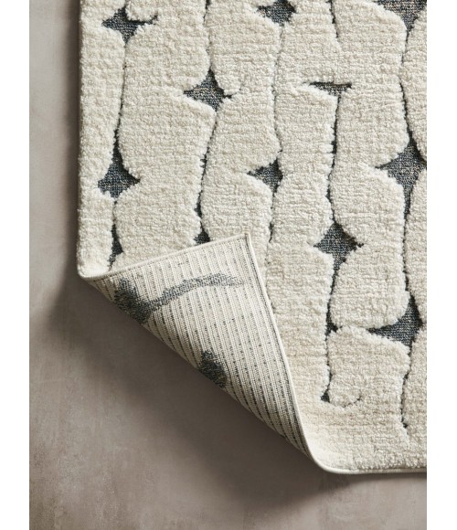 Loloi Hagen White / Navy HAG-04 9 ft. 6 in. X 13 ft. Rectangle Rug