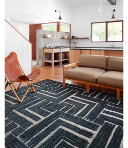 Loloi Hagen HAG-05 Blue / White Area Rug 2 ft. 7 in. X 4 ft. Rectangle