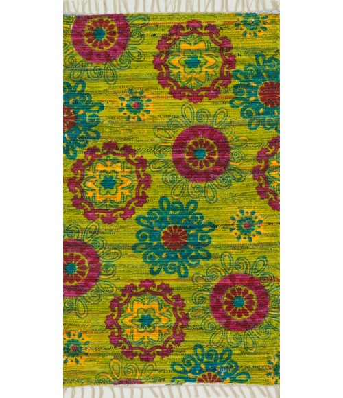 ARIA RUG Loloi Aria HAR15-Lime-Pink-19x5 Rug