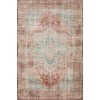 Loloi Heidi HEI-01 TERRACOTTA / AQUA Area Rug 6 ft. 0 in. X 9 ft. 0 in. Rectangle