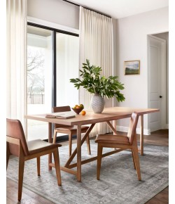 Loloi Heidi HEI-02 DOVE / BLUSH Area Rug 3 ft. 6 in. X 5 ft. 6 in. Rectangle
