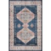 Loloi Heidi HEI-03 DENIM / BLUSH Area Rug 7 ft. 6 in. X 7 ft. 6 in. Round