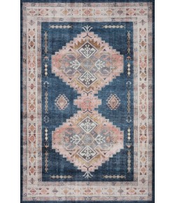 Loloi Heidi HEI-03 DENIM / BLUSH Area Rug 2 ft. 6 in. X 11 ft. 6 in. Rectangle