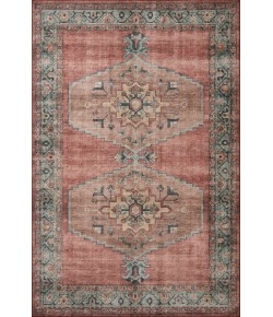 Loloi Heidi HEI-05 SPICE / AQUA Area Rug 6 ft. 0 in. X 9 ft. 0 in. Rectangle