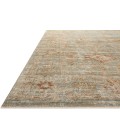 Loloi Heritage Aqua / Terracotta HER-06 2ft.-5in. X 8ft. Rect. Rug