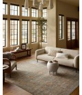 Loloi Heritage Aqua / Terracotta HER-06 2ft.-5in. X 8ft. Rect. Rug