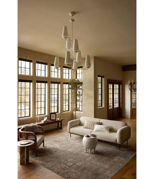 Loloi Heritage Mocha / Denim HER-07 2ft.-5in. X 8ft. Rect. Rug