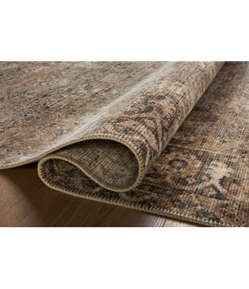 Loloi Heritage Mocha / Denim HER-07 2ft.-5in. X 8ft. Rect. Rug
