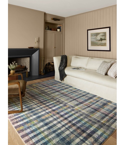 Chris Loves Julia x Loloi Humphrey Plum / Multi HUM-04 7 ft. 3 in. X 9 ft. 3 in. Rectangle Rug